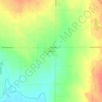 Mappa topografica Galeton, altitudine, rilievo