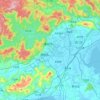 Mappa topografica Distretto di Licheng, altitudine, rilievo