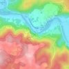 Mappa topografica Rocher de La Popie, altitudine, rilievo