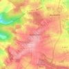 Mappa topografica Göbrichen, altitudine, rilievo