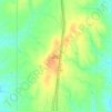 Mappa topografica Bison, altitudine, rilievo