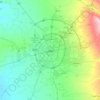 Mappa topografica Erbil, altitudine, rilievo