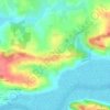Mappa topografica Béganne, altitudine, rilievo