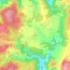 Mappa topografica Frontès, altitudine, rilievo
