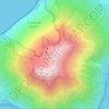 Mappa topografica Stromboli Volcano trail, altitudine, rilievo