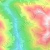 Mappa topografica Kamelisenalm, altitudine, rilievo