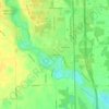Mappa topografica New Boston, altitudine, rilievo