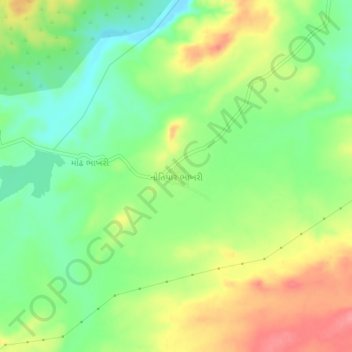 Mappa topografica Notiyar Bhakhari, altitudine, rilievo