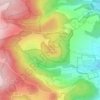Mappa topografica Hillenberg, altitudine, rilievo