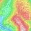Mappa topografica Sella della Val Nevera, altitudine, rilievo