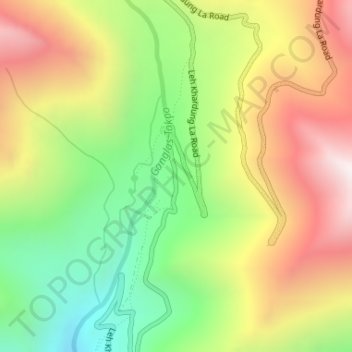Mappa topografica South Pullu, altitudine, rilievo