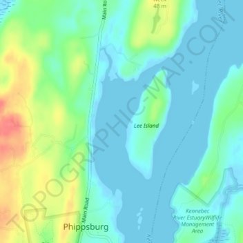 Mappa topografica Drummore Bay, altitudine, rilievo