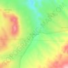 Mappa topografica San Pedro Creek, altitudine, rilievo