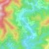 Mappa topografica Peyregrosse, altitudine, rilievo