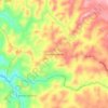 Mappa topografica Vereda Pantanillo, altitudine, rilievo
