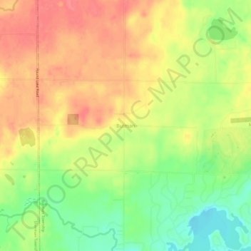 Mappa topografica Butman, altitudine, rilievo