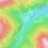 Mappa topografica San Carlo, altitudine, rilievo