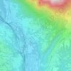 Mappa topografica Reveane, altitudine, rilievo
