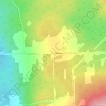 Mappa topografica Perryboro, altitudine, rilievo