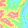 Mappa topografica 浑江区, altitudine, rilievo