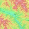 Mappa topografica 丹凤县, altitudine, rilievo