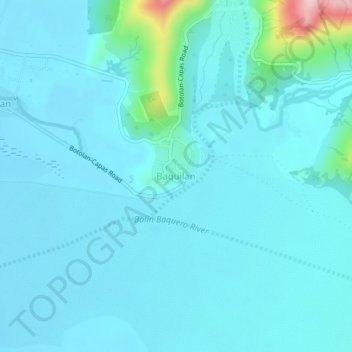 Mappa topografica Baquilan, altitudine, rilievo