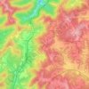 Mappa topografica Circle View, altitudine, rilievo