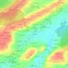 Mappa topografica La Rosière, altitudine, rilievo
