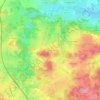 Mappa topografica L'Aumône, altitudine, rilievo