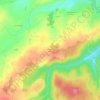 Mappa topografica La Verge au Moine, altitudine, rilievo