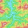 Mappa topografica Bad Eisenkappel/ Železna Kapla, altitudine, rilievo