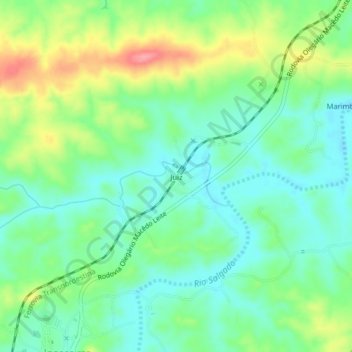 Mappa topografica Juiz, altitudine, rilievo