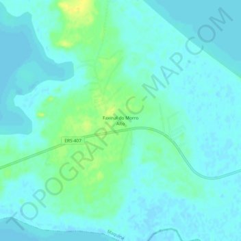Mappa topografica Faxinal do Morro Alto, altitudine, rilievo