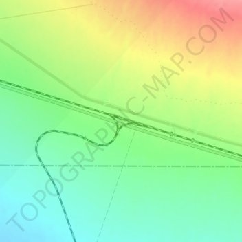 Mappa topografica Rice, altitudine, rilievo