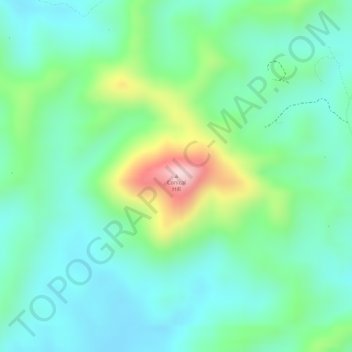 Mappa topografica Conical Hill, altitudine, rilievo