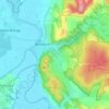 Mappa topografica Bagpiper's Tump, altitudine, rilievo