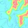Mappa topografica Booerie, altitudine, rilievo