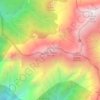 Mappa topografica Cima Pedum, altitudine, rilievo