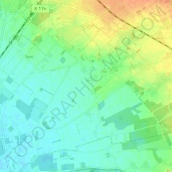 Mappa topografica Dernekamp, altitudine, rilievo