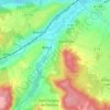 Mappa topografica Les Cézardières, altitudine, rilievo