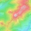 Mappa topografica Puy Griou, altitudine, rilievo