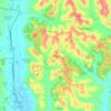 Mappa topografica Cappelletta, altitudine, rilievo