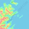 Mappa topografica Kodiak, altitudine, rilievo
