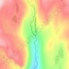 Mappa topografica Upper Provo River Falls, altitudine, rilievo