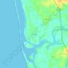 Mappa topografica Pitrodi, altitudine, rilievo