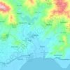 Mappa topografica Patillas, altitudine, rilievo