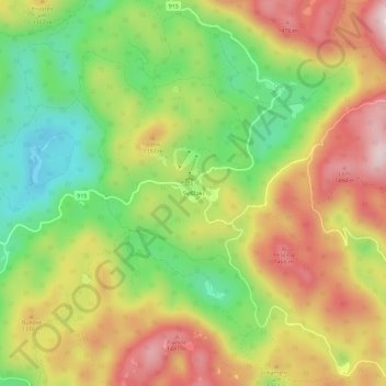 Mappa topografica Sviščaki, altitudine, rilievo