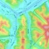 Mappa topografica 宝塔山, altitudine, rilievo