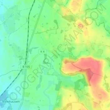 Mappa topografica Ilow, altitudine, rilievo