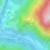 Mappa topografica Le Bettex, altitudine, rilievo